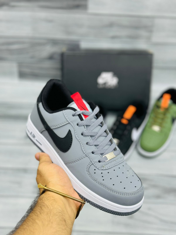 AIR FORCE 1 (STROM GRAY/BLACK SWOOSH) - Image 2